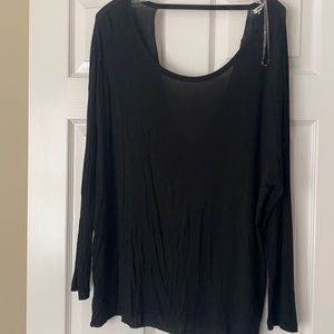Black long sleeve, open back!